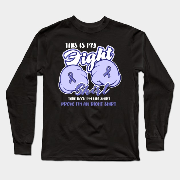 esophageal cancer this is my fight shirt Long Sleeve T-Shirt by TeesCircle